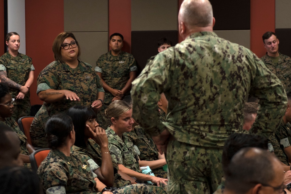 Master Chief Petty Officer of the Navy James Honea Visits San Diego