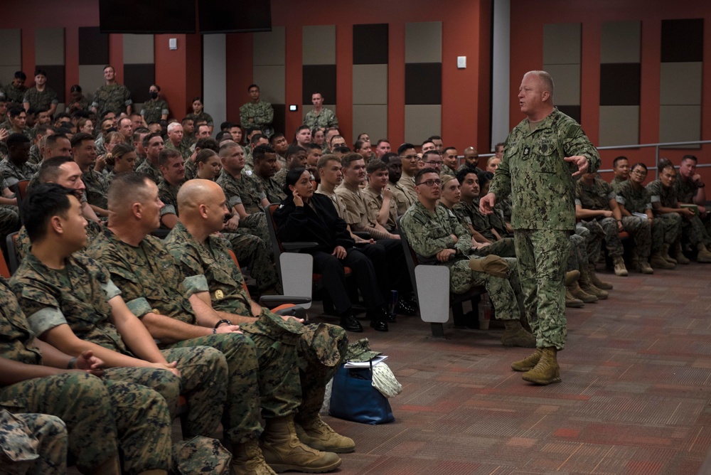 Master Chief Petty Officer of the Navy James Honea Visits San Diego