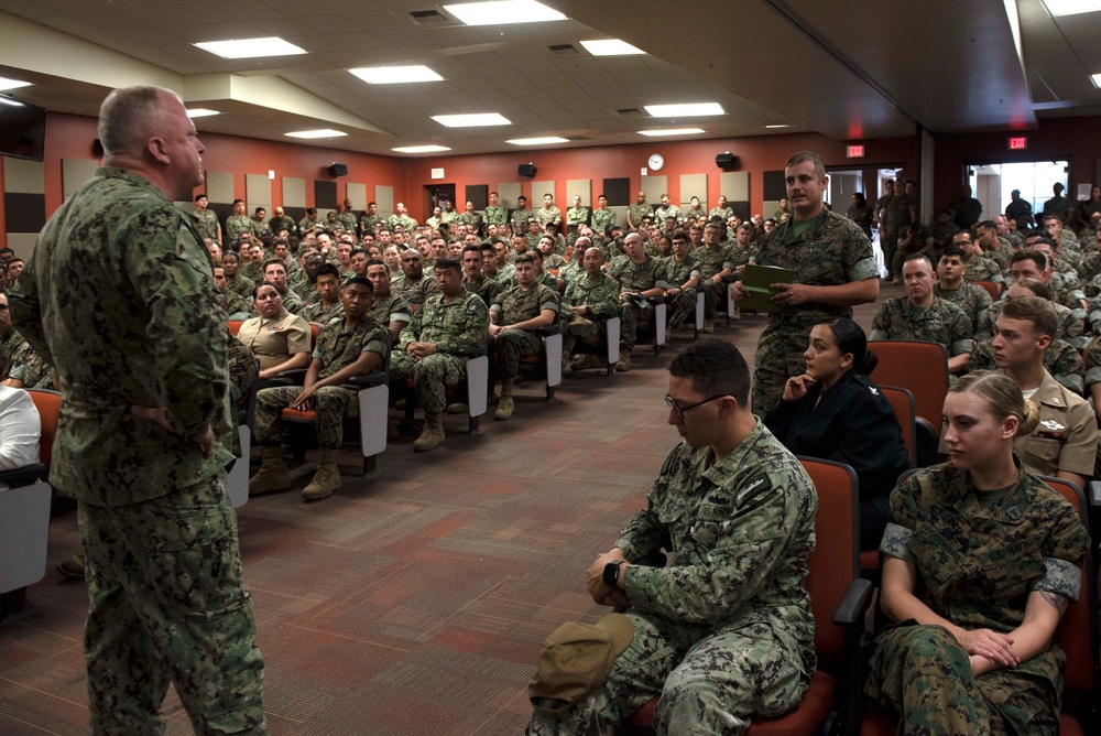 Master Chief Petty Officer of the Navy James Honea Visits San Diego