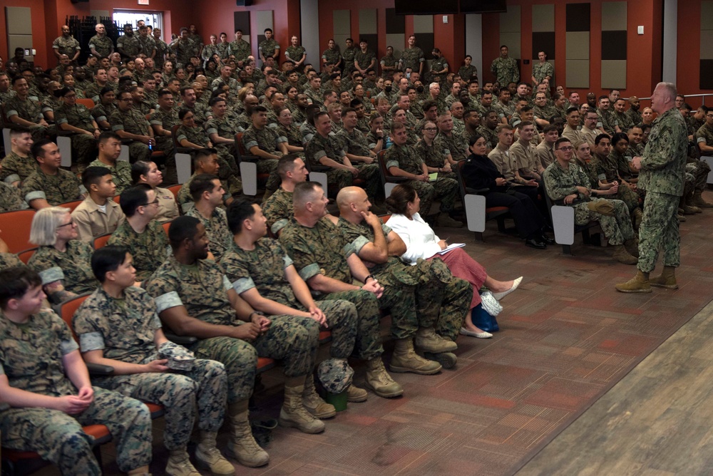 Master Chief Petty Officer of the Navy James Honea Visits San Diego