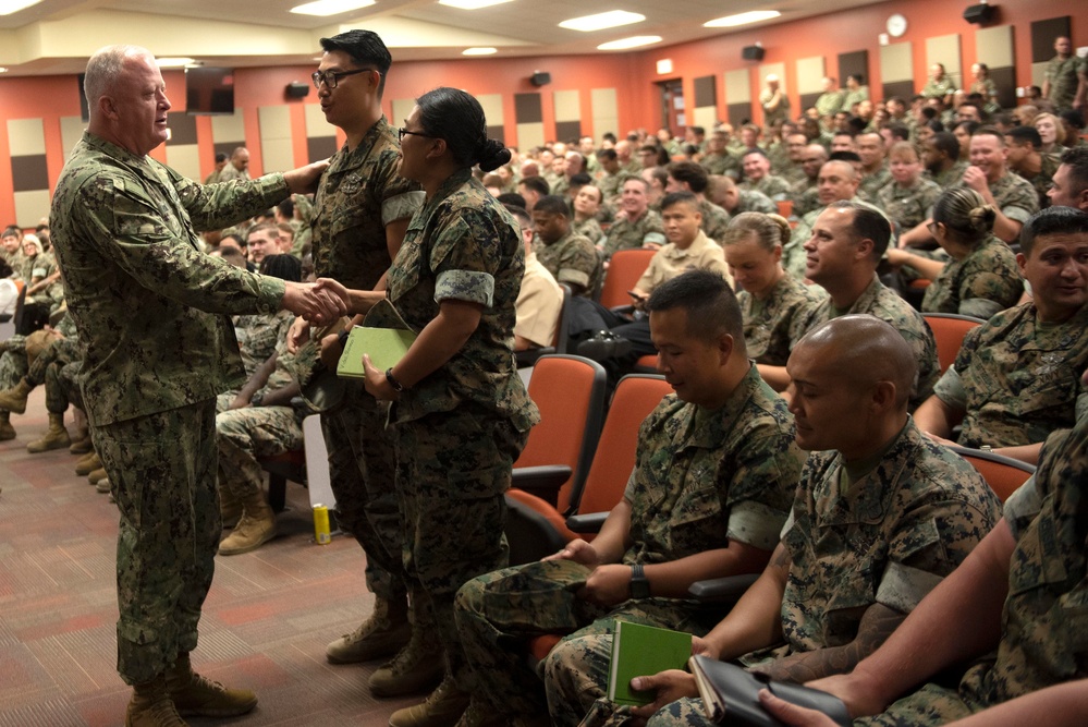 Master Chief Petty Officer of the Navy James Honea Visits San Diego