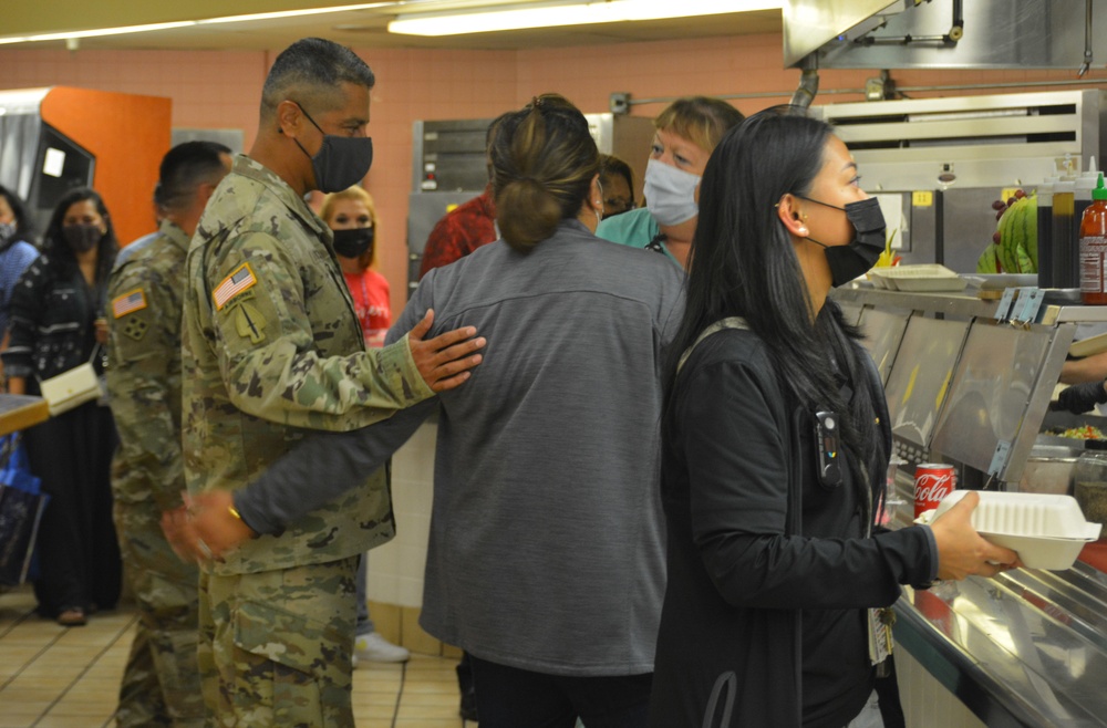 TAMC Command Team and Nutrition Care served up a staff appreciation lunch for TAMC staff