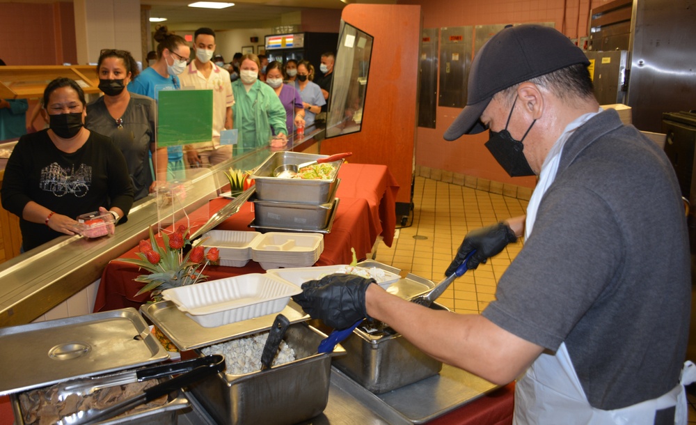 TAMC Command Team and Nutrition Care served up a staff appreciation lunch for TAMC staff