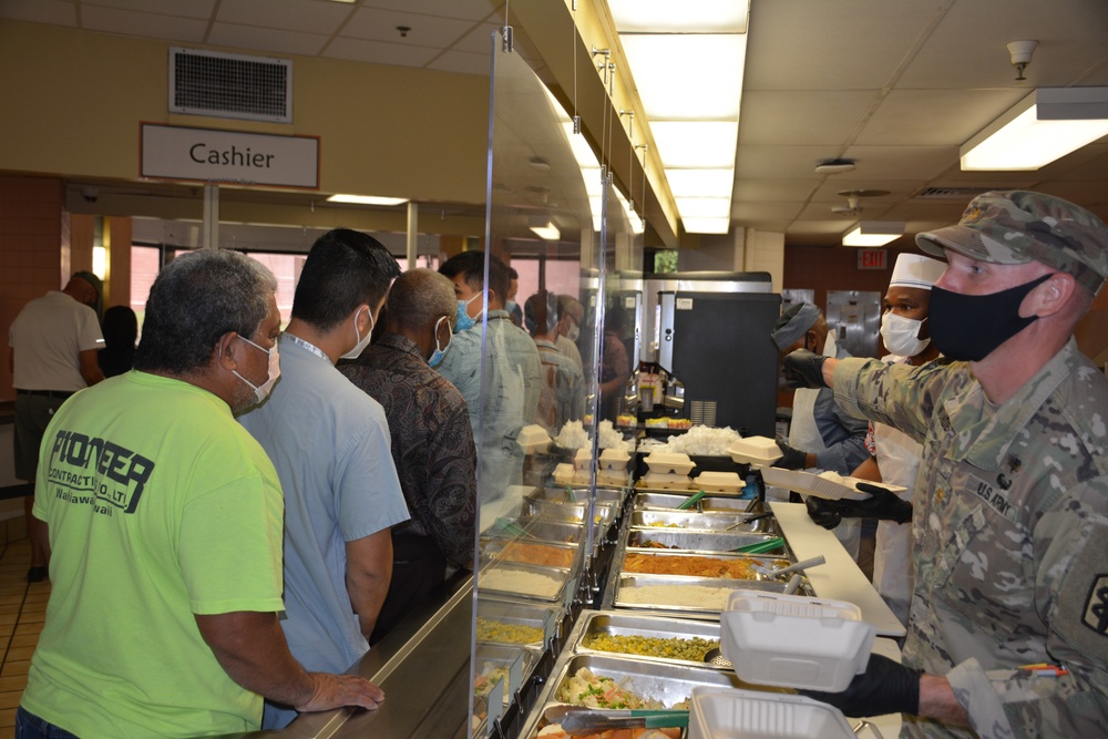 TAMC Command Team and Nutrition Care served up a staff appreciation lunch for TAMC staff