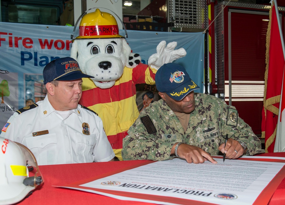 CFAS 2022 Fire Prevention Month Proclamation Signing