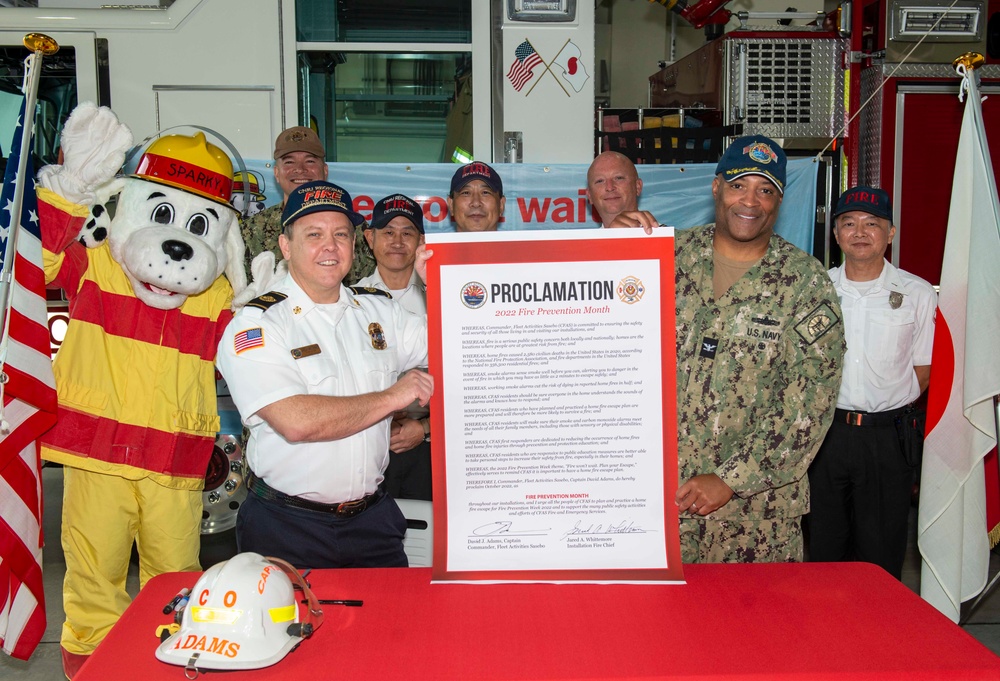 CFAS 2022 Fire Prevention Month Proclamation Signing