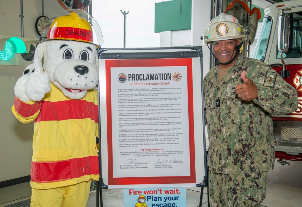 CFAS 2022 Fire Prevention Month Proclamation Signing