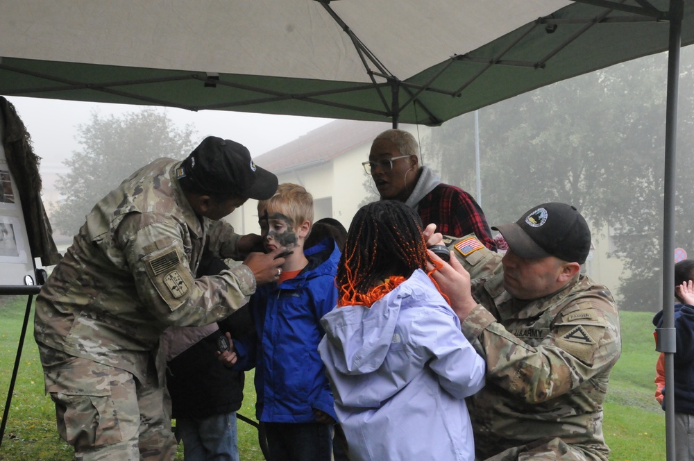 Applying face paint