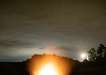 Night Barrage With 120mm Mortars