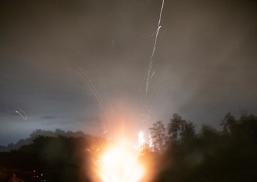 Night Barrage With 120mm Mortars