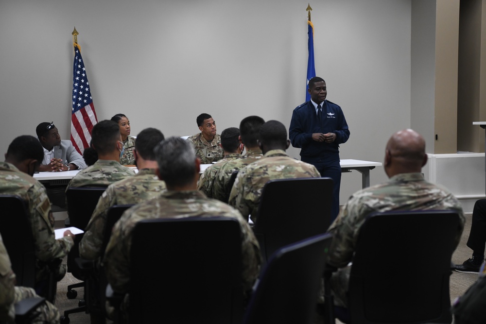 Brig. Gen Terrence Adams shares insight to ROTC Cadets