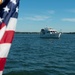 Sailors alongside the New Yorck Yacht Club celebrate the Navy’s 247th birthday.