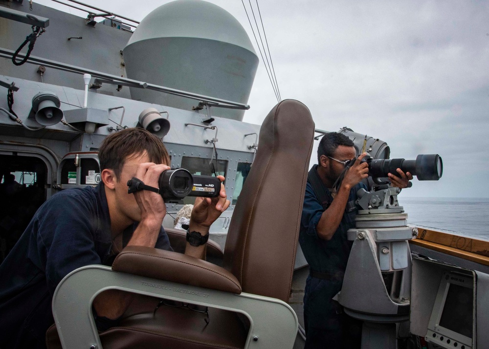 U.S. Sailors Participate In A SNOOPIE Drill