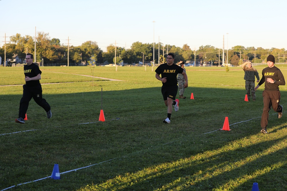 Ohio National Guard Soldiers conduct Army Combat Fitness Test prior to deployment