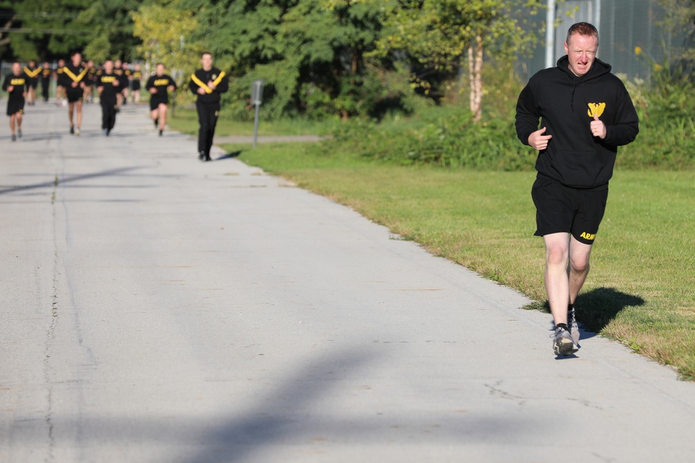 Ohio National Guard Soldiers conduct Army Combat Fitness Test prior to deployment