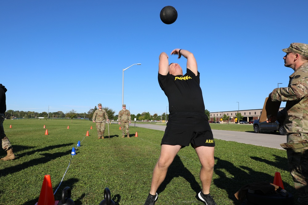 Ohio National Guard Soldiers conduct Army Combat Fitness Test prior to deployment