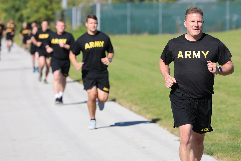 Ohio National Guard Soldiers conduct Army Combat Fitness Test prior to deployment