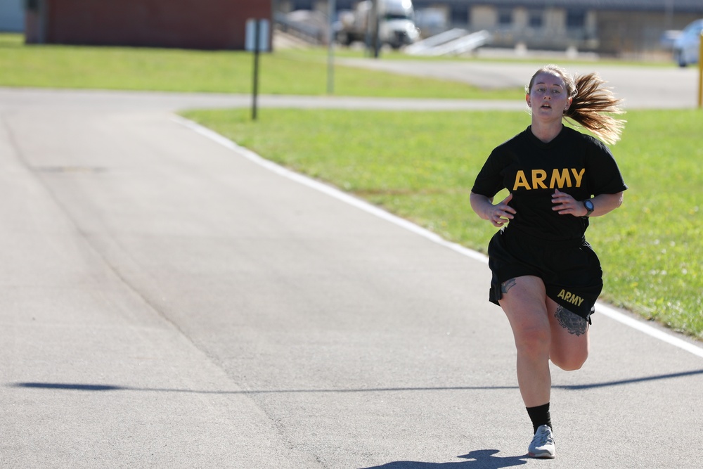 Ohio National Guard Soldiers conduct Army Combat Fitness Test prior to deployment