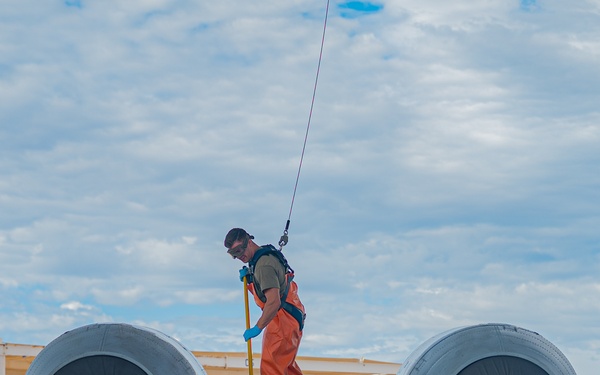 A-10 Demonstration Team washes an A-10