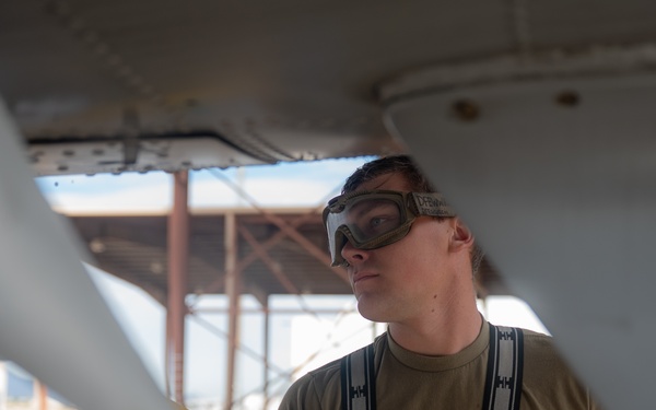 A-10 Demonstration Team washes an A-10