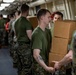 USS Arlington receives supplies from USNS Medgar Evers