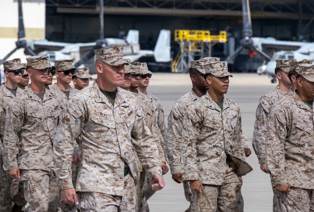 Marine Medium Tiltrotor Squadron 163 Returns from Deployment