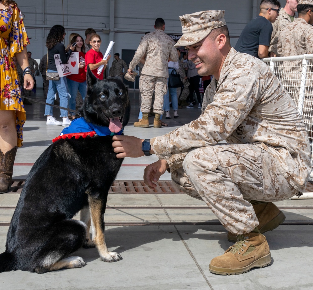 Marine Medium Tiltrotor Squadron 163 Returns from Deployment