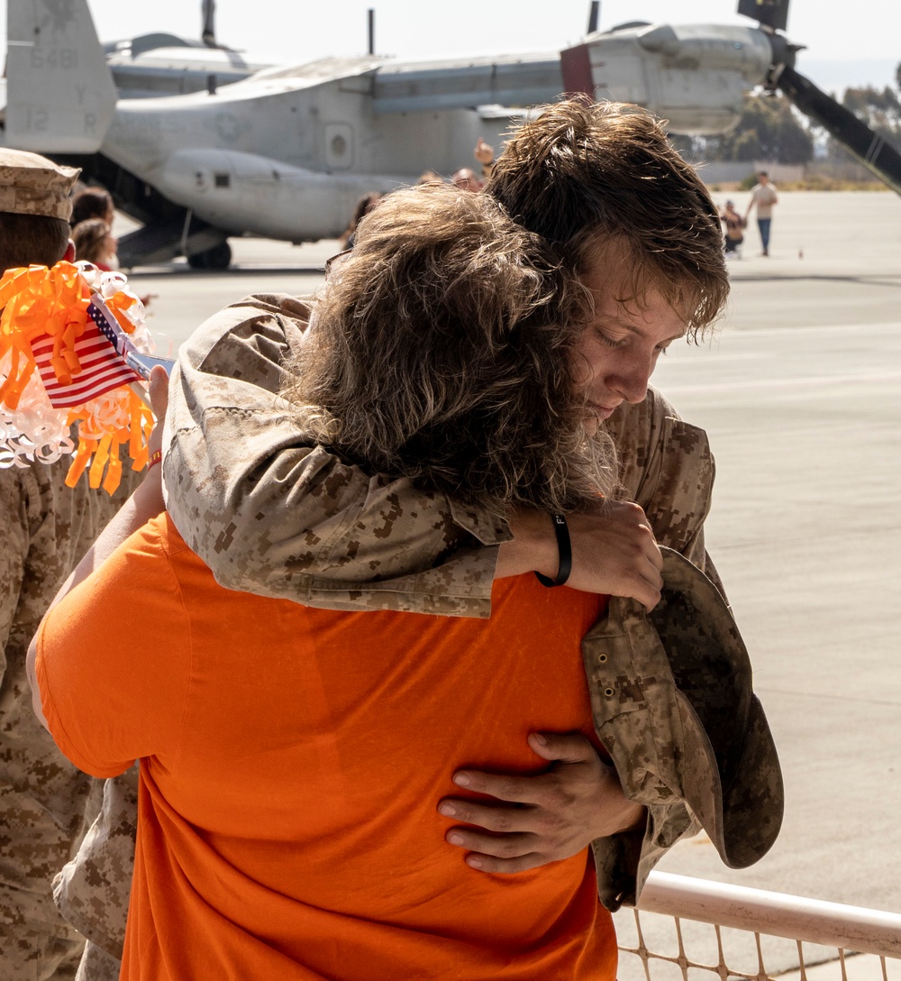 Marine Medium Tiltrotor Squadron 163 Returns from Deployment