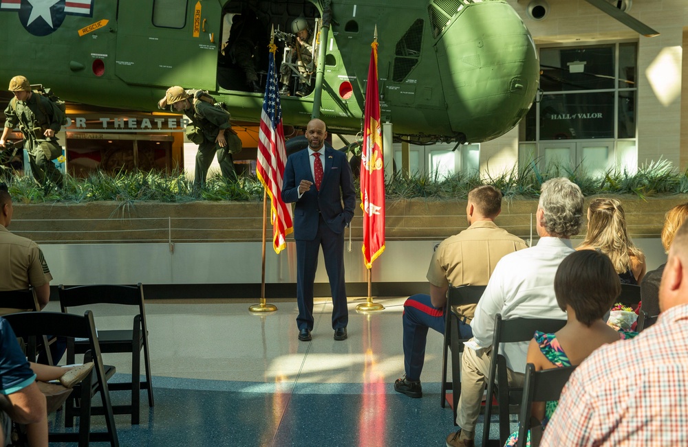 Chief Warrant Officer 3 Denato Retires at National Museum of the Marine Corps