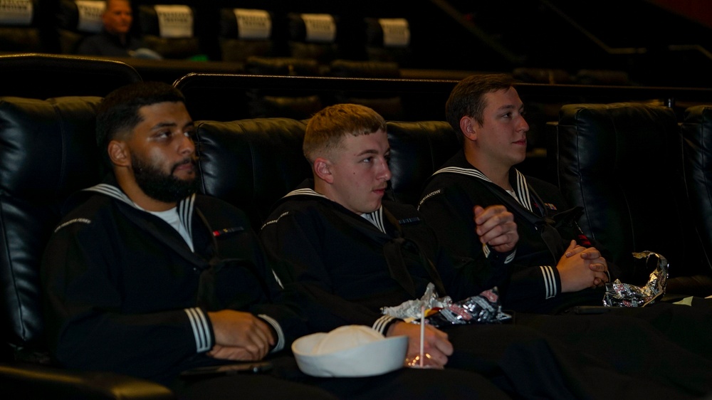 Sailors Watch Private Screening of &quot;Devotion&quot;