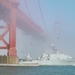 Ship Passes the Golden Gate Bridge