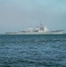 Ship Transits San Francisco Bay During Fleet Week Parade of Ships