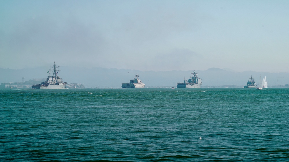 Parade of Ships For Fleet Week