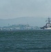 Ship Sails Past Alcatraz Island