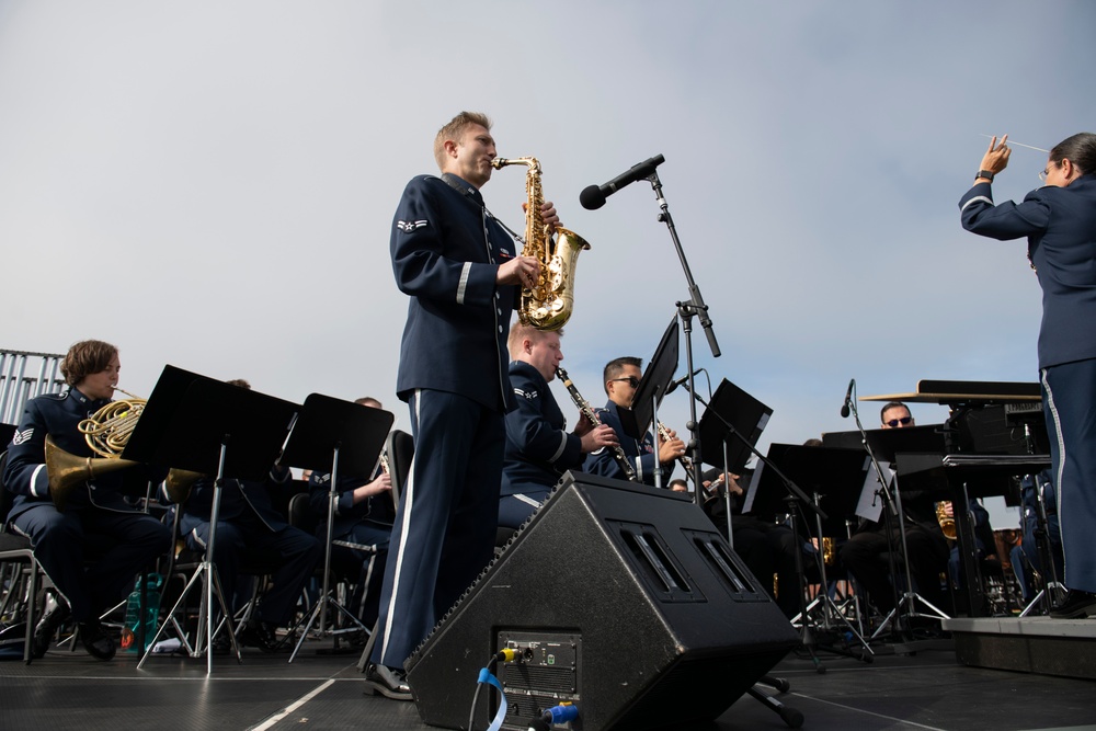 Band of the Golden West performs at the Presidio Tunnel Tops