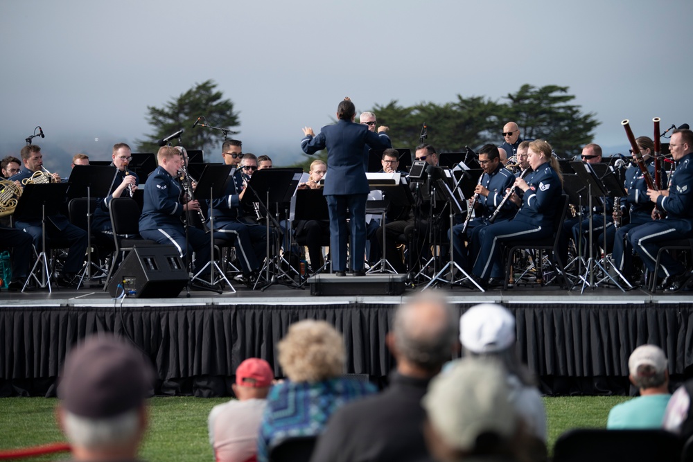 Band of the Golden West performs at the Presidio Tunnel Tops