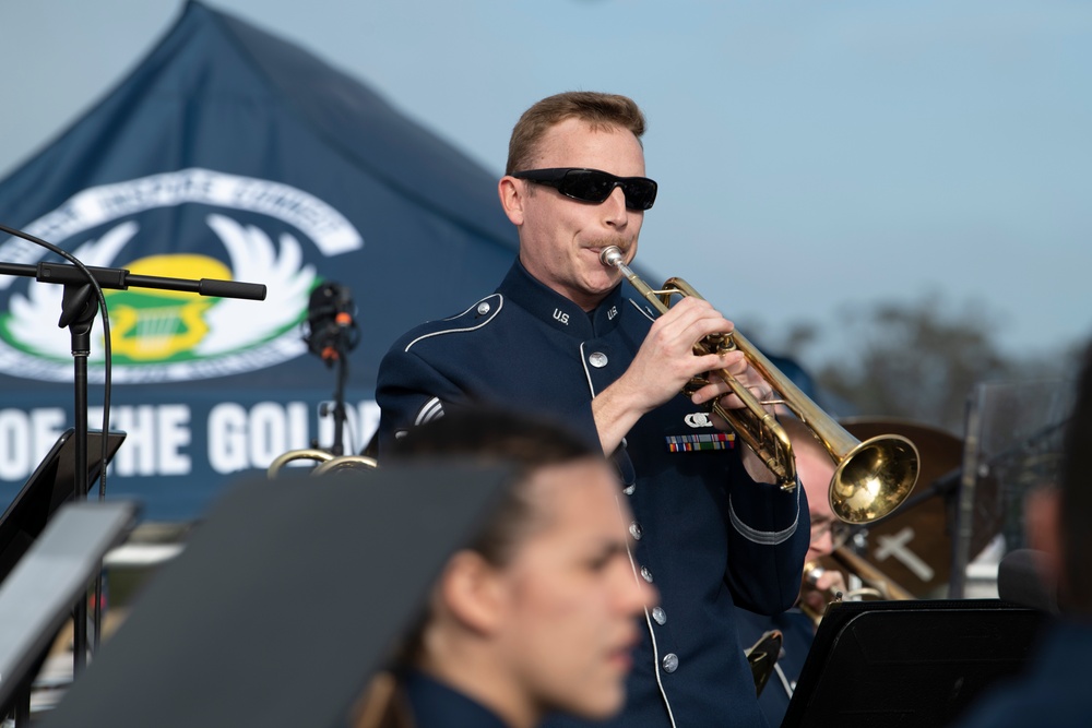 Band of the Golden West performs at the Presidio Tunnel Tops