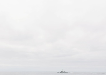 Bunker Hill and Gridley Sail in Formation