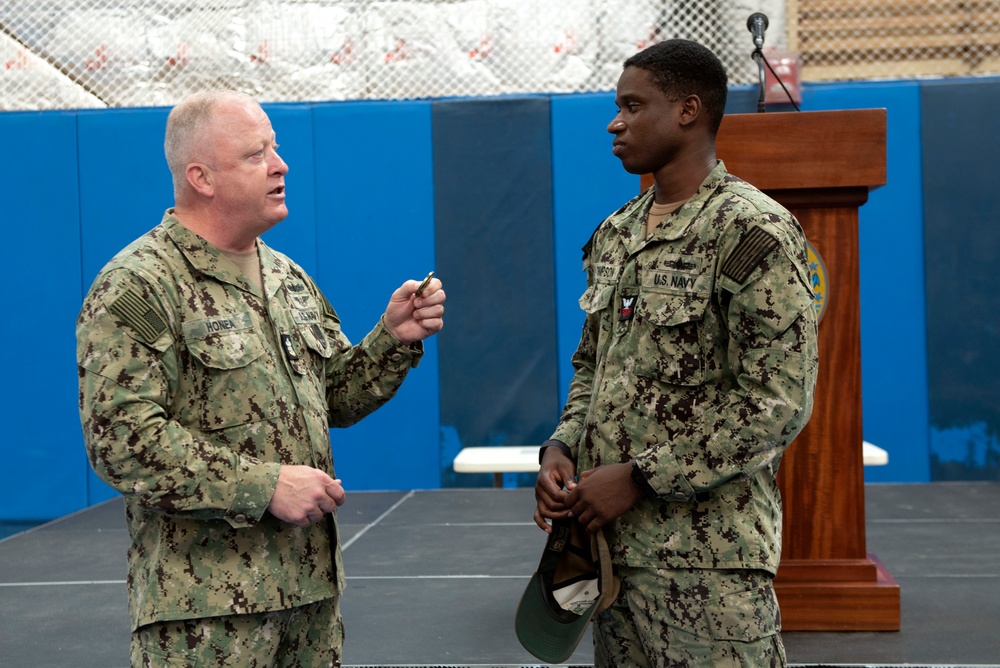 Master Chief Petty Officer of the Navy James Honea Visits San Diego