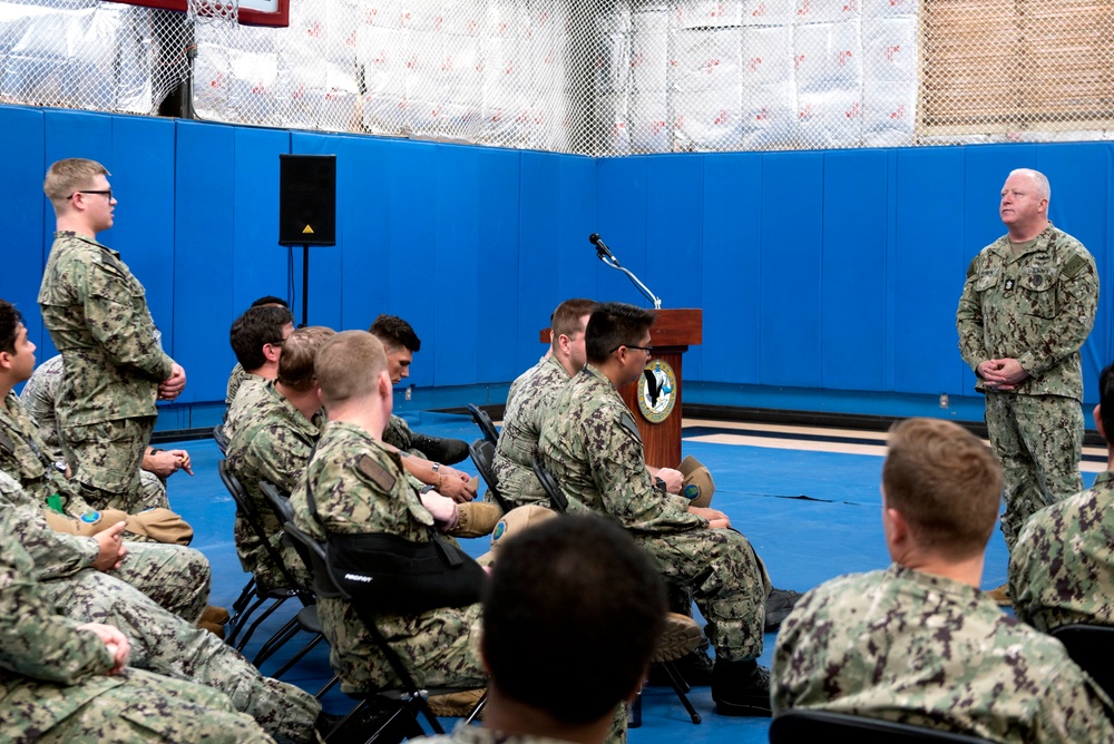 Master Chief Petty Officer of the Navy James Honea Visits San Diego