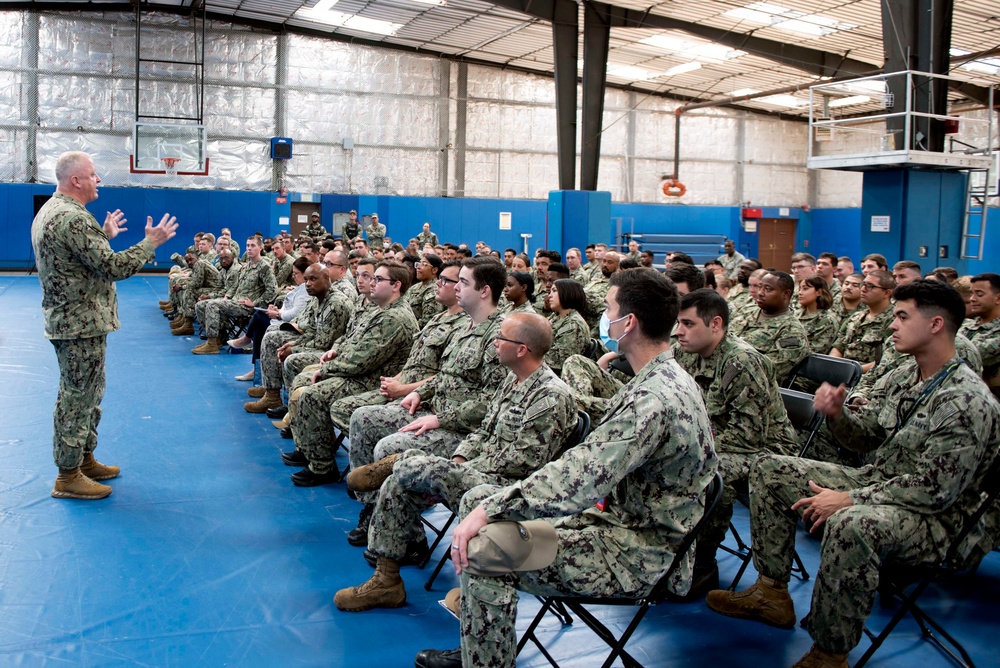 Master Chief Petty Officer of the Navy James Honea Visits San Diego