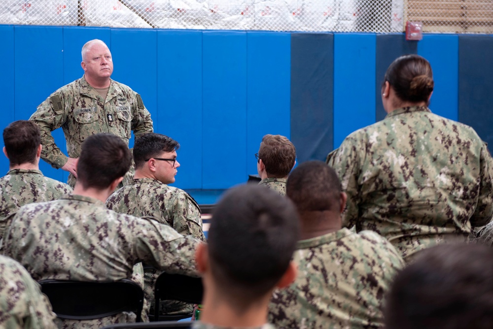 Master Chief Petty Officer of the Navy James Honea Visits San Diego