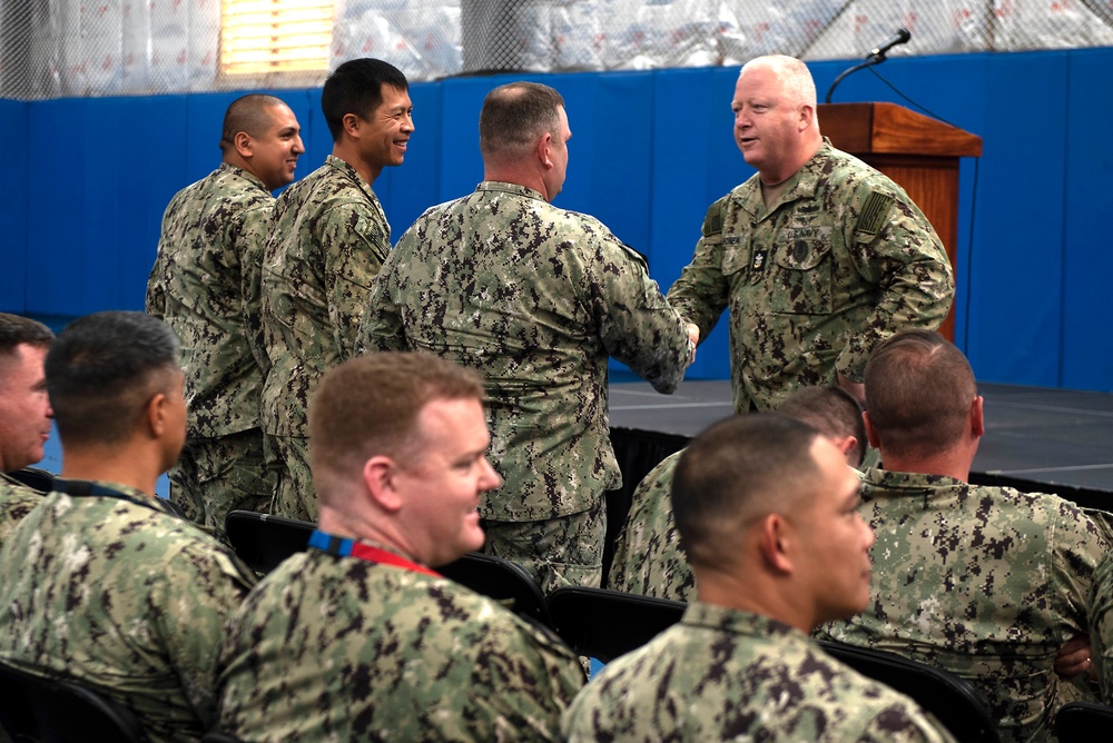 Master Chief Petty Officer of the Navy James Honea Visits San Diego