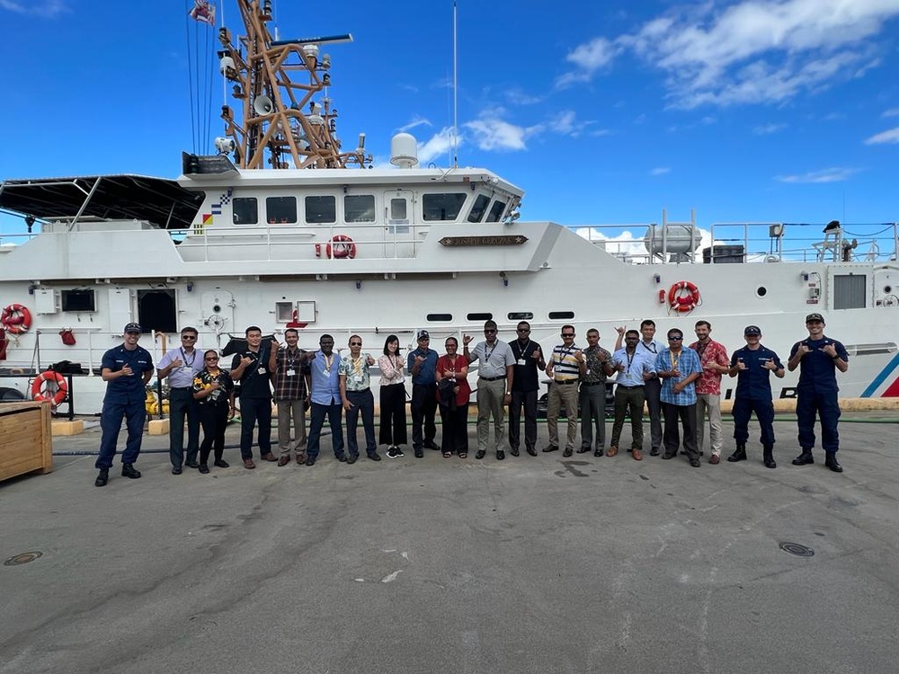Asia-Pacific Center for Security Studies Fellows visit U.S. Coast Guard Cutter Joseph Gerczak
