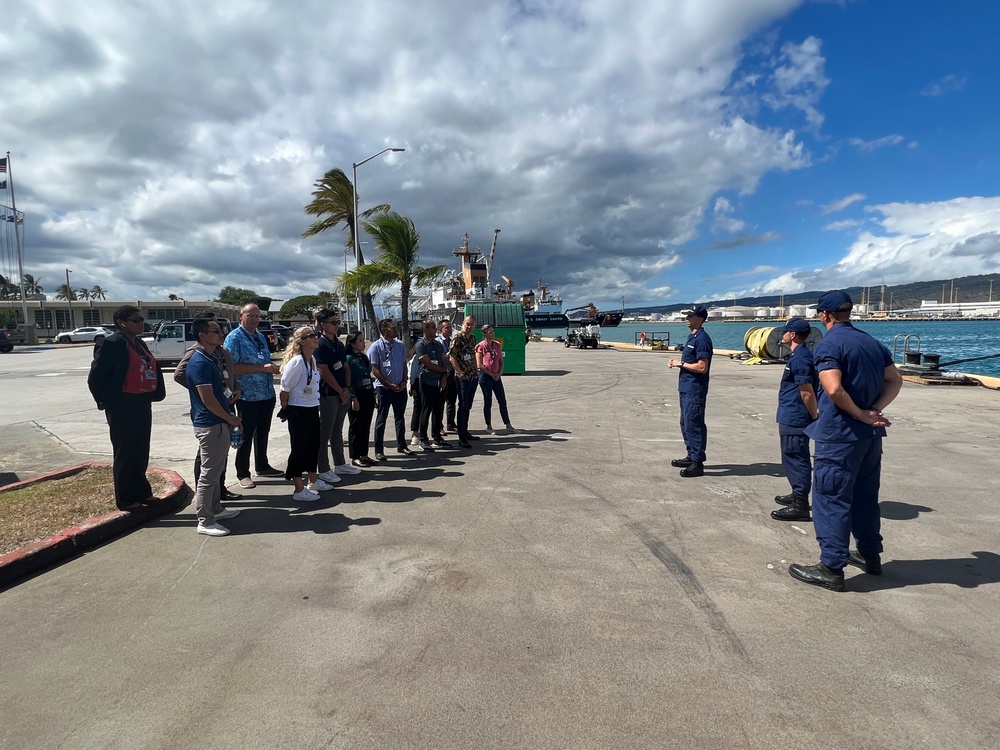 Asia-Pacific Center for Security Studies Fellows visit U.S. Coast Guard Cutter Joseph Gerczak