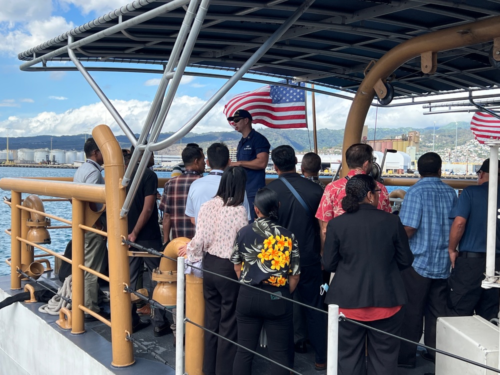 Asia-Pacific Center for Security Studies Fellows visit U.S. Coast Guard Cutter Joseph Gerczak