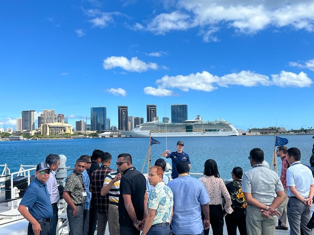 Asia-Pacific Center for Security Studies Fellows visit U.S. Coast Guard Cutter Joseph Gerczak