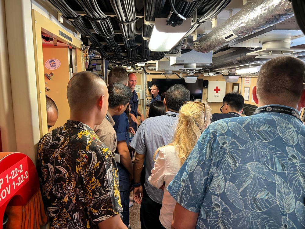 Asia-Pacific Center for Security Studies Fellows visit U.S. Coast Guard Cutter Joseph Gerczak