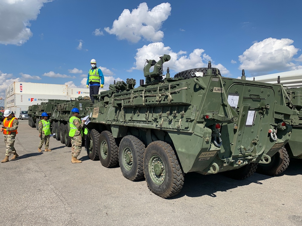 Strykers come to Korea!