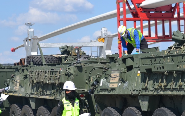 2-2 SBCT vehicles arrive in Korea